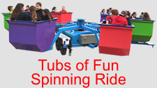 Tubs of Fun Spinning Midway Carnival Ride from Kiddies Fun Trak